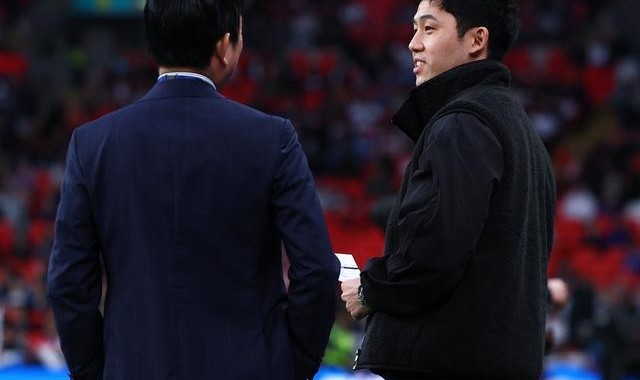 乐鱼体育VIP注册-因伤缺阵，远藤航、南野拓实在温布利现场观战日本vs英格兰